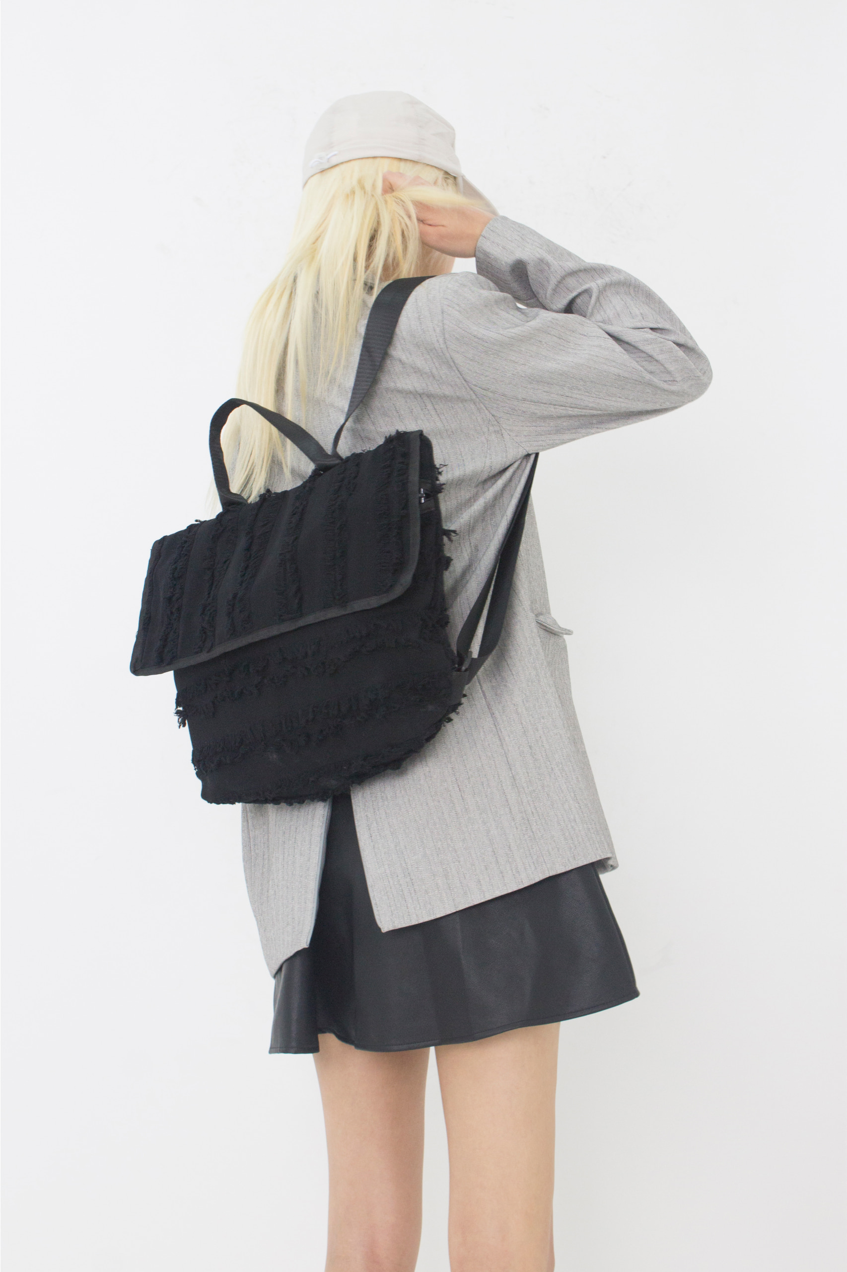 Texture Square Backpack