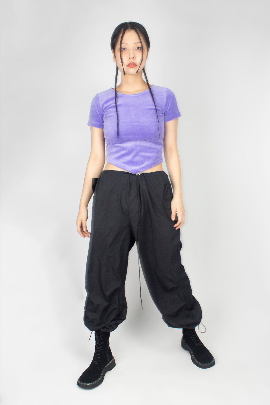 Overfit Wide String Pants (2 color)
