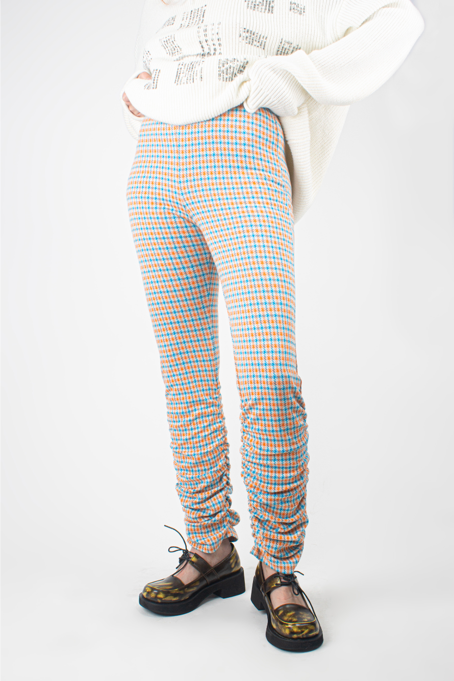 Checker Shirring Pants (3 color)